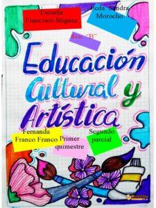 Carátula de Educación Cultural y Artística (ECA), modelo 7