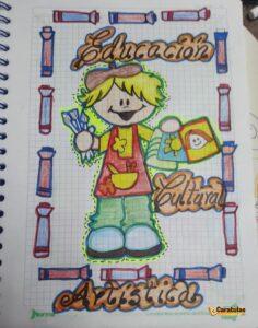 Carátula de Educación Cultural y Artística (ECA), modelo 6