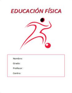 Caratula de Educación Física para Imprimir (14)