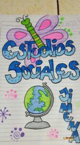Carátulas de Estudios Sociales: 85 diseños para imprimir 76 Carátula de Estudios Sociales para Niñas (7)