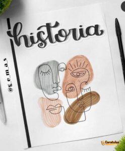 Carátulas de Historia: 52 diseños para imprimir 22 Caratula de Historia Fácil (10)