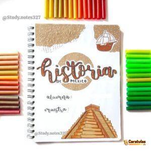 Carátulas de Historia: 52 diseños para imprimir 21 Caratula de Historia Fácil (9)