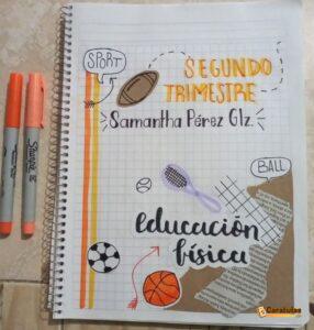 Caratula para Cuaderno de Educación Física (2)