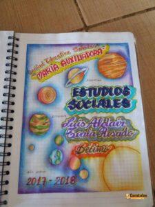Carátulas de Estudios Sociales: 85 diseños para imprimir 14 Carátulas de Estudios Sociales Fáciles (14)