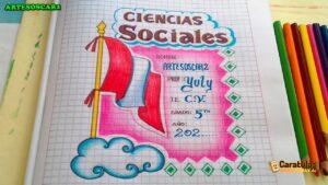 Caratulas de Estudios Sociales para Dibujar (3)