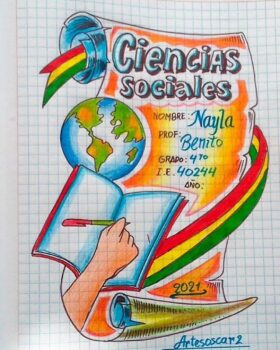 Caratulas de Estudios Sociales para Dibujar (4)