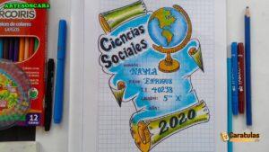 Caratulas de Estudios Sociales para Dibujar (6)