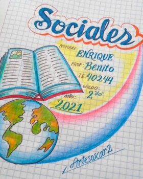 Caratulas de Estudios Sociales para Dibujar (8)
