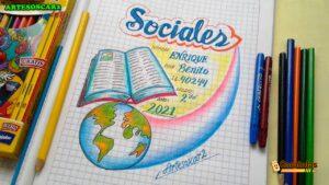Caratulas de Estudios Sociales para Dibujar (8)