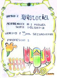 Carátulas de Historia: 52 diseños para imprimir 4 Caratulas de Historia para Bachillerato (3)