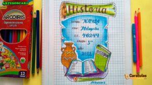 Carátulas de Historia: 52 diseños para imprimir 6 Caratulas de Historia para Bachillerato (5)