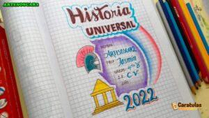 Carátulas de Historia: 52 diseños para imprimir 7 Caratulas de Historia para Bachillerato (6)