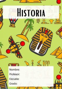 Carátulas de Historia: 52 diseños para imprimir 33 Caratulas de Historia para Imprimir (3)
