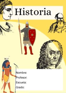 Carátulas de Historia: 52 diseños para imprimir 36 Caratulas de Historia para Imprimir (5)