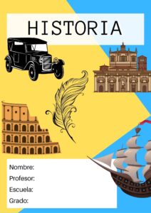 Carátulas de Historia: 52 diseños para imprimir 37 Caratulas de Historia para Imprimir (6)