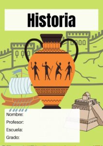 Carátulas de Historia: 52 diseños para imprimir 39 Caratulas de Historia para Imprimir (8)