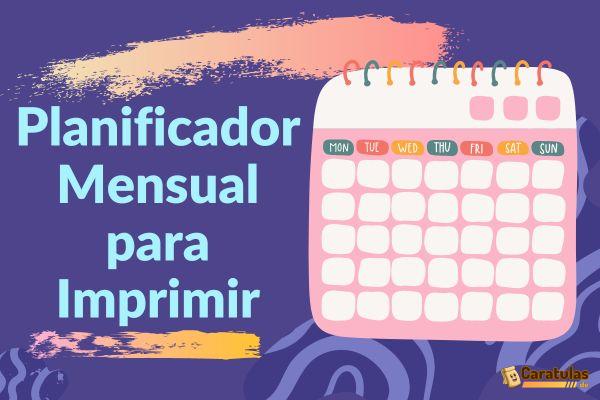 Planificador Mensual Para Imprimir Descargar En Pdf 5137