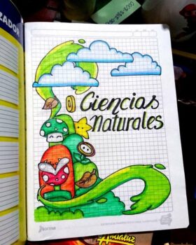 carátulas de ciencias naturales para niñas (2)