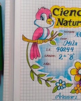 carátulas de ciencias naturales para niñas (8)