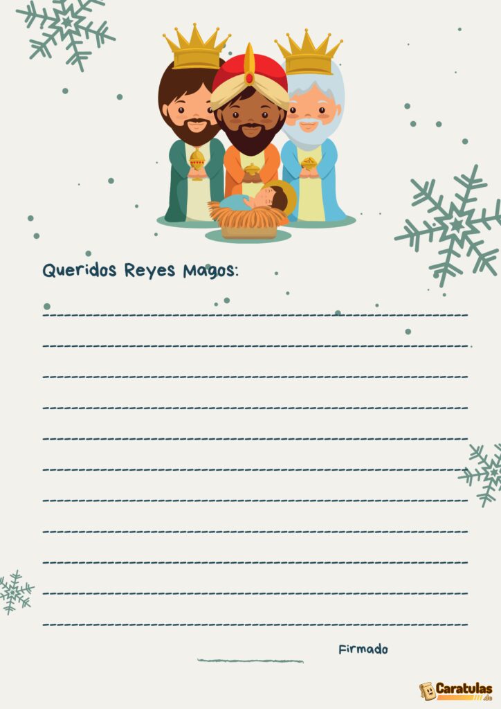 10 Cartas de los Reyes Magos para Imprimir: La Magia de la Navidad 7 10 Cartas de los Reyes Magos para Imprimir: La Magia de la Navidad