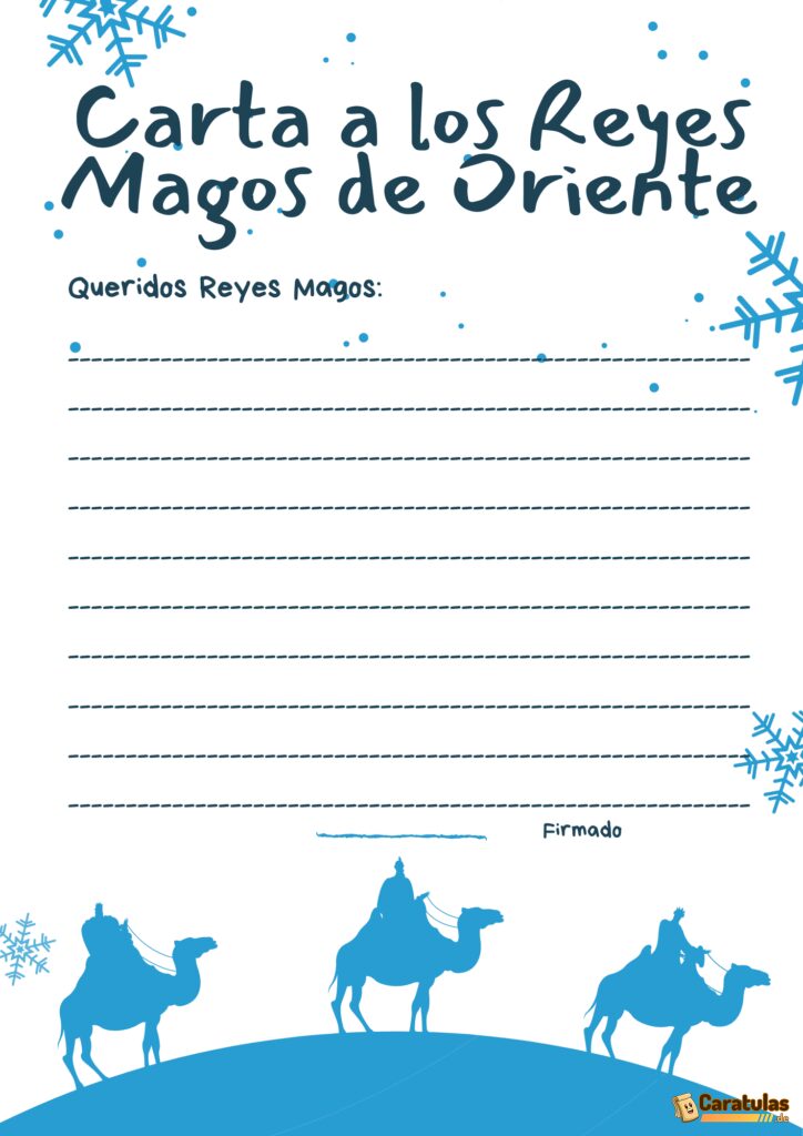 10 Cartas de los Reyes Magos para Imprimir: La Magia de la Navidad 9 10 Cartas de los Reyes Magos para Imprimir: La Magia de la Navidad