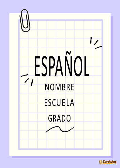 Portadas de Español en Word
