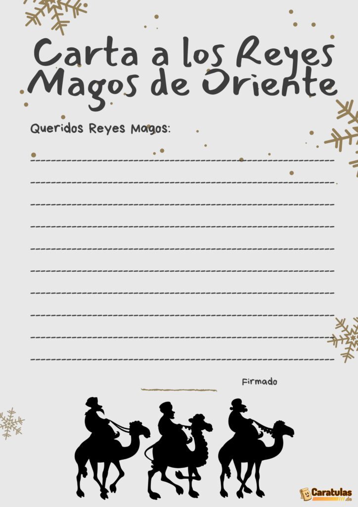 10 Cartas de los Reyes Magos para Imprimir: La Magia de la Navidad 12 10 Cartas de los Reyes Magos para Imprimir: La Magia de la Navidad