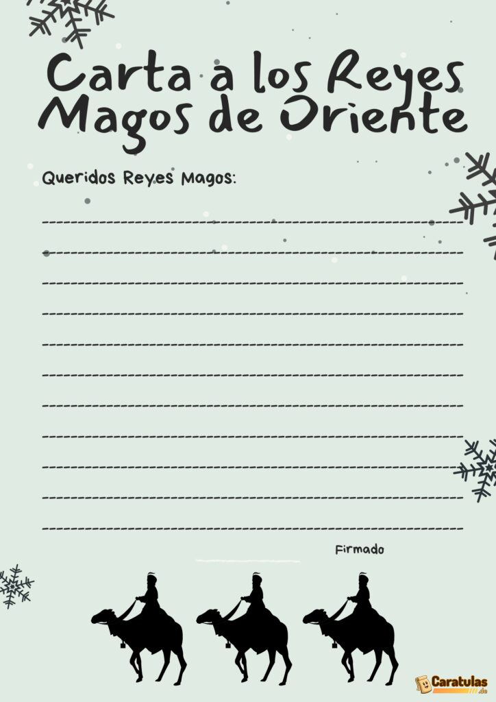10 Cartas de los Reyes Magos para Imprimir: La Magia de la Navidad 13 10 Cartas de los Reyes Magos para Imprimir: La Magia de la Navidad