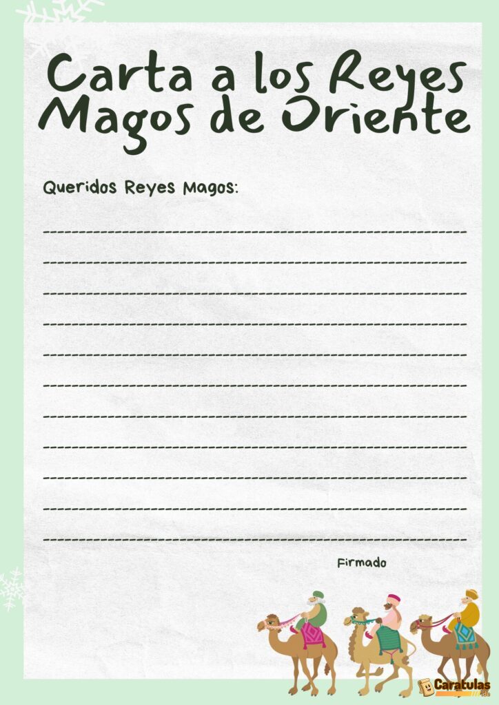 10 Cartas de los Reyes Magos para Imprimir: La Magia de la Navidad 15 10 Cartas de los Reyes Magos para Imprimir: La Magia de la Navidad