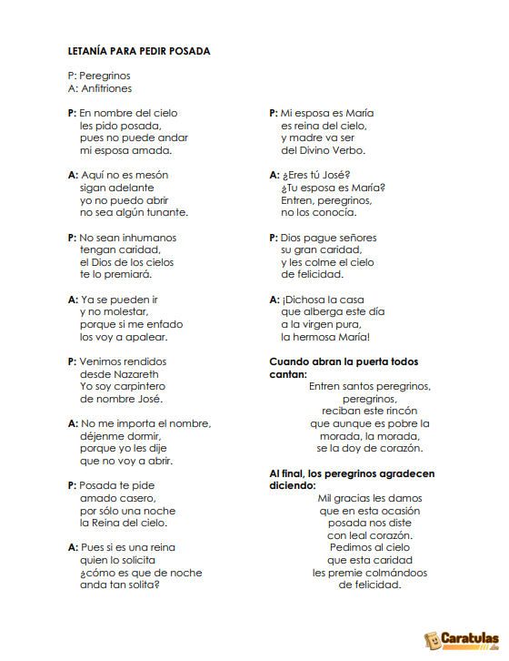 Letanía para Pedir Posada en PDF 15 Letanía para Pedir Posada en PDF