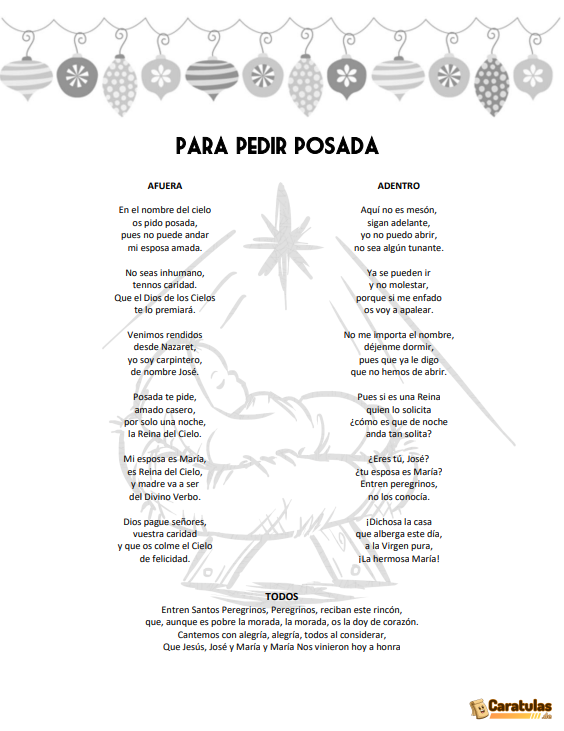 Letanía para Pedir Posada 【Descargar Gratis PDF】