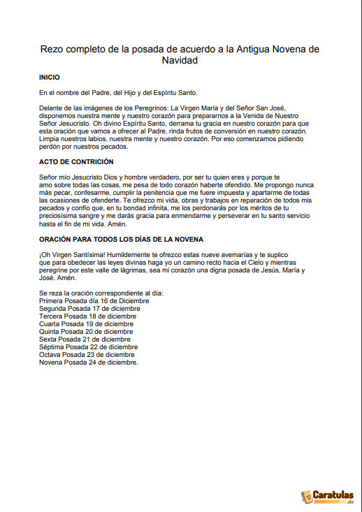 Letanía para Pedir Posada en PDF 18 Letanía para Pedir Posada en PDF