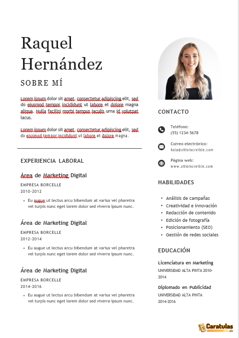 Curriculum Vitae en Word para Rellenar: Formatos de CVs para Descargar Gratis 21 Curriculum Vitae en Word para Rellenar: Formatos de CVs para Descargar Gratis
