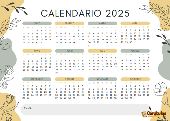 Calendario 2025 para Imprimir: Descargar Gratis en PDF 15 Calendario 2025 para Imprimir: Descargar Gratis en PDF