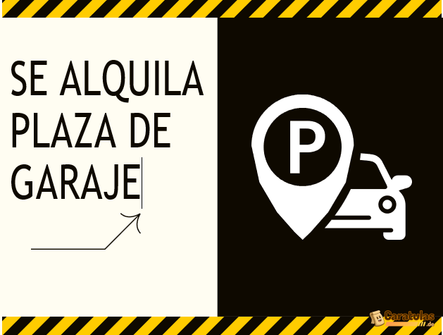 Cartel de Se Alquila Plaza de Garaje para Imprimir Gratis en Word 13 Cartel de Se Alquila Plaza de Garaje para Imprimir Gratis en Word