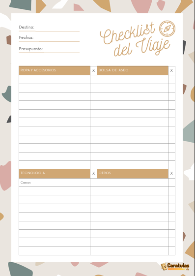 Plantilla Checklist para viaje en Word Editable para Imprimir 21 Plantilla Checklist para viaje en Word Editable para Imprimir