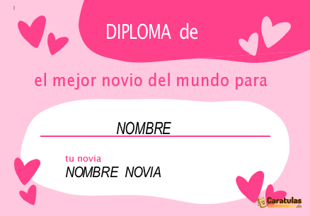 Diploma al Mejor Novio del Mundo en Word Editable para imprimir gratis 16 Diploma al Mejor Novio del Mundo en Word Editable para imprimir gratis
