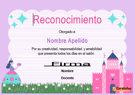 Diploma para Niños en Word Editable para imprimir gratis