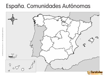 Mapa mudo comunidades autónomas España para Imprimir: Descargar Gratis en PDF 31 Mapa mudo comunidades autónomas España para Imprimir: Descargar Gratis en PDF