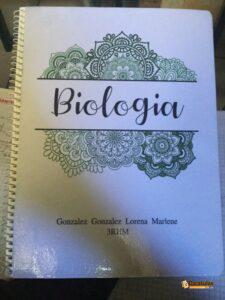 Imagen de carátula de Biología, modelo 20 para trabajo escolar