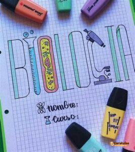Imagen de carátula de Biología, modelo 27 para trabajo escolar