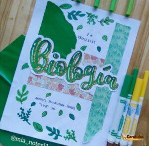 Imagen de carátula de Biología, modelo 32 para trabajo escolar