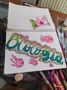 Imagen de carátula de Biología, modelo 8 para trabajo escolar